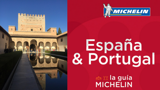 Michelin Guide Starred restaurants in Spain & Portugal 2017 a sign on the side of a building
