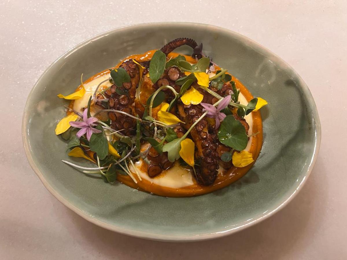 a bowl of food on a plate