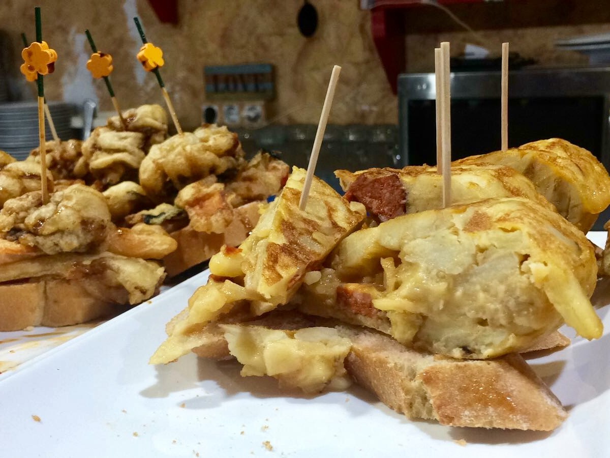 a plate of food on a table