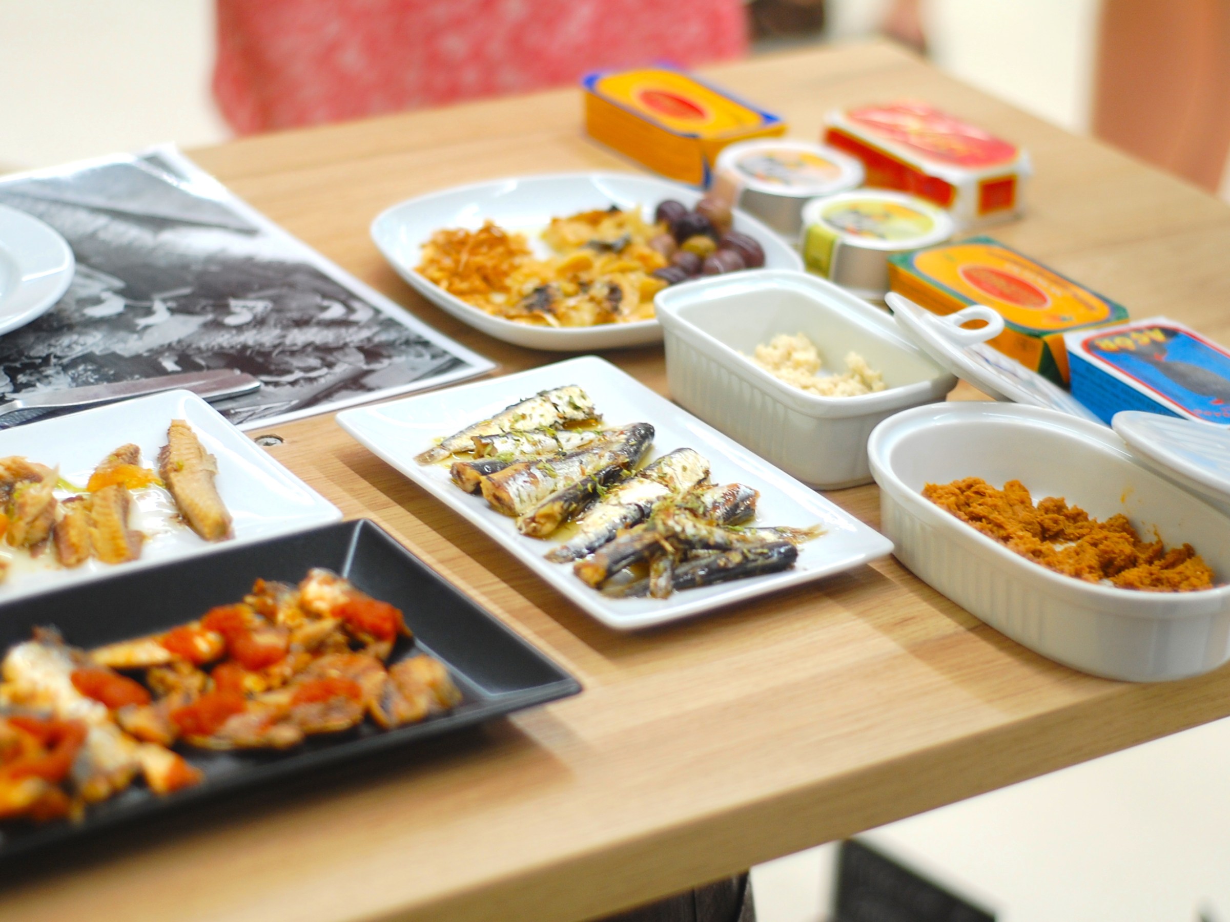 a tray of food on a table