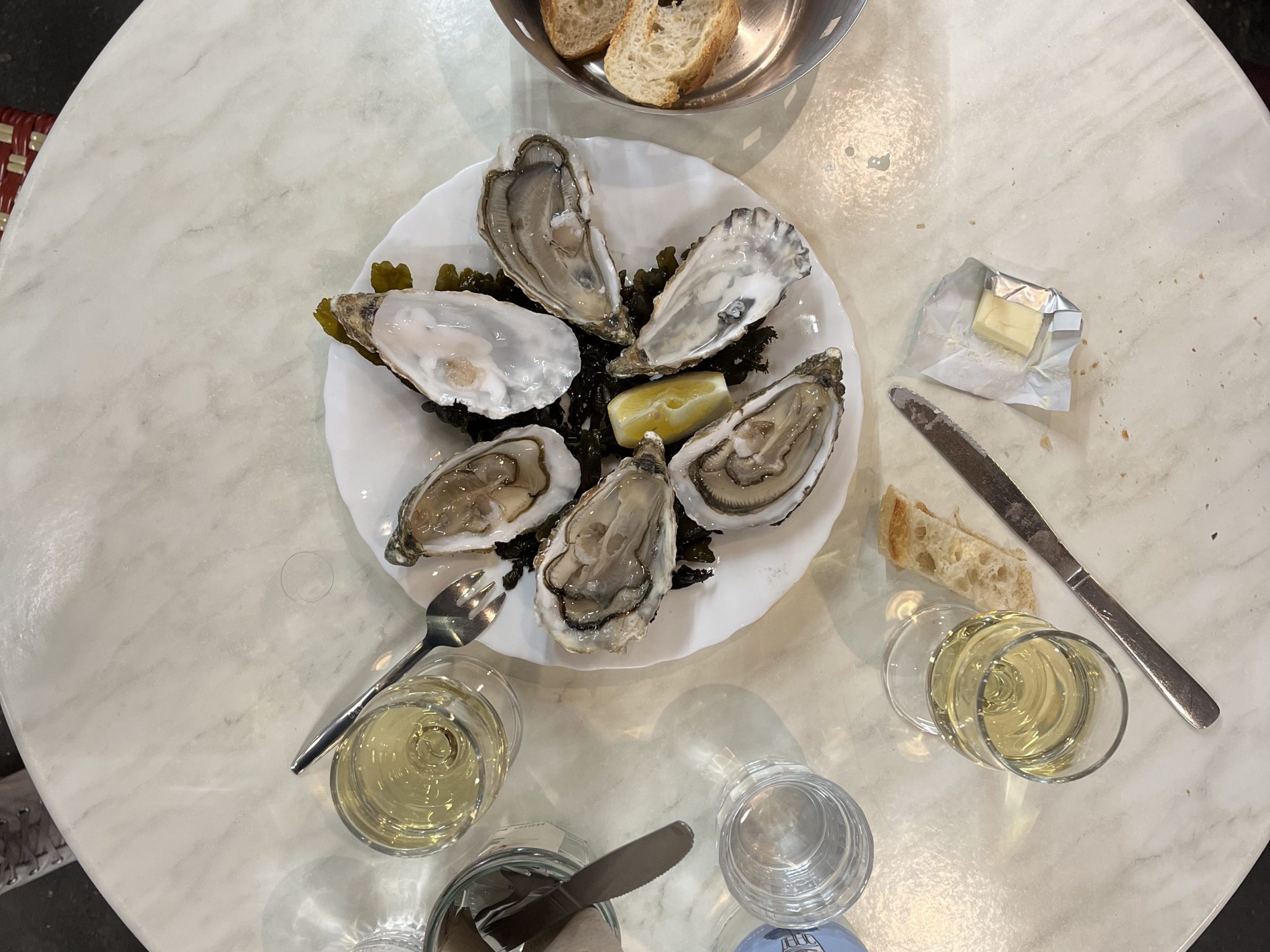 a plate of food on a table