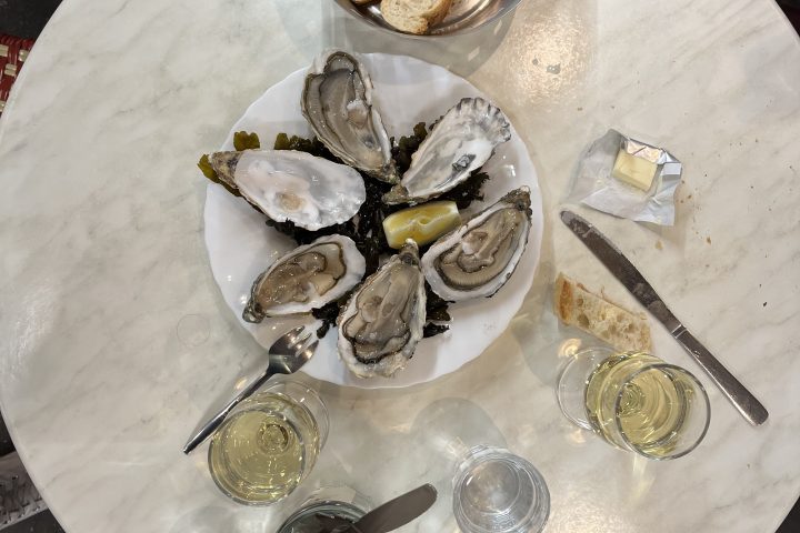 a plate of food on a table