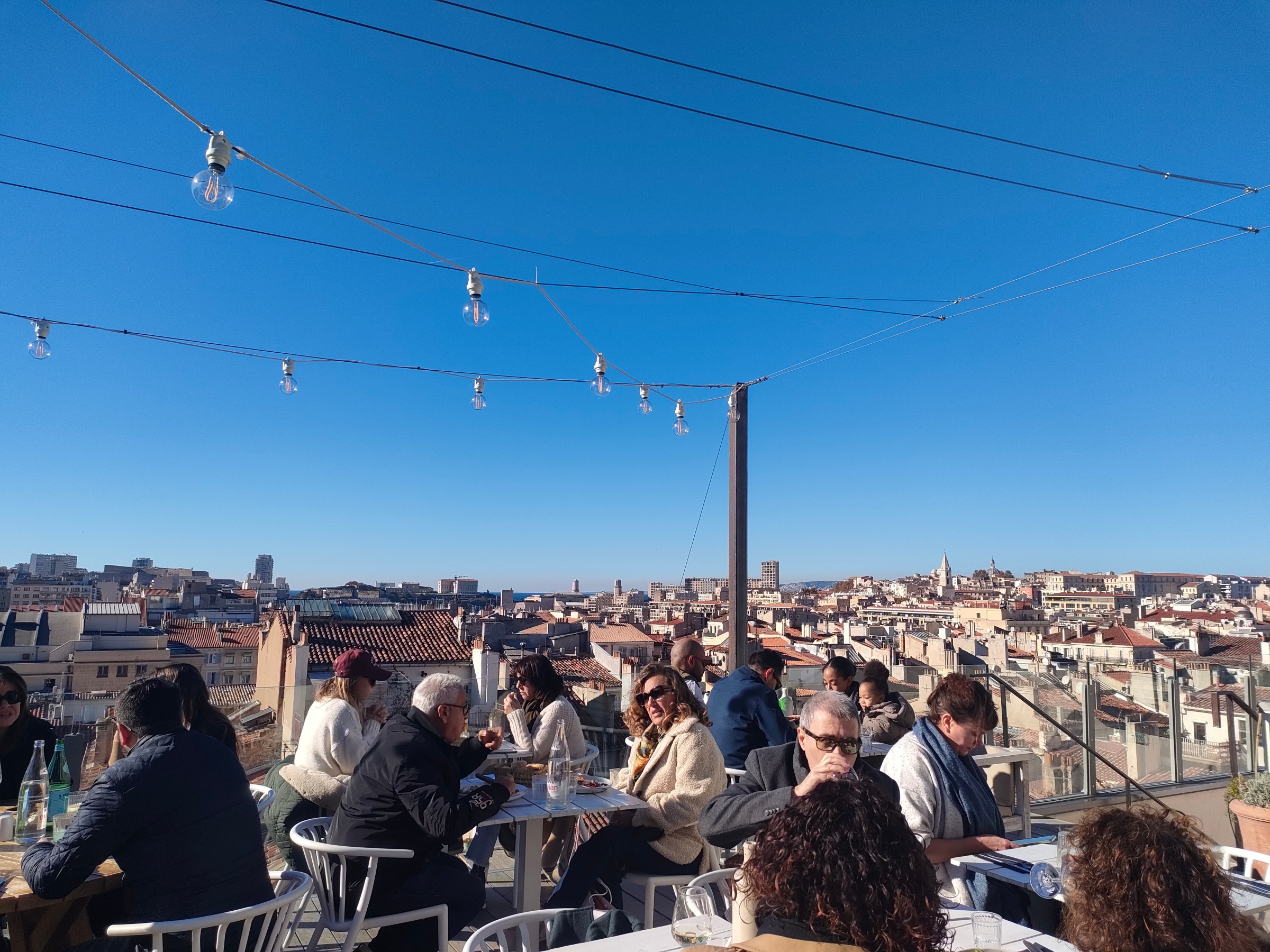 Roof Top on our food tour Marseille