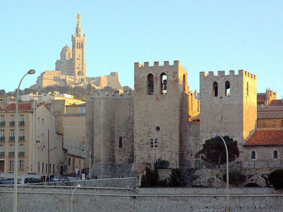 a castle on top of a building