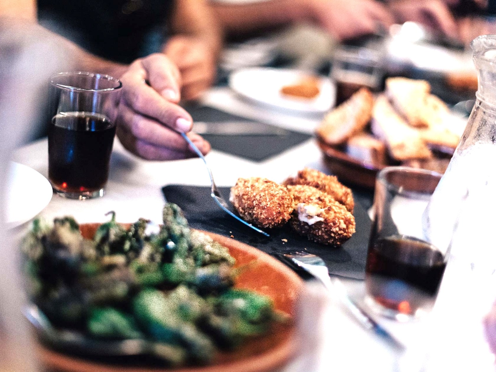 a close up of food on a table