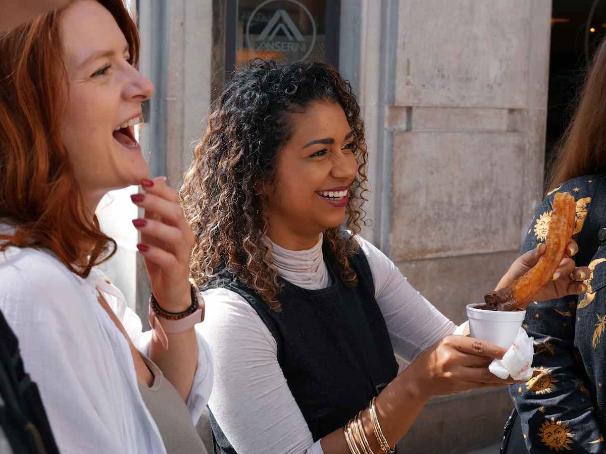 Churros tasting at the Malaga Morning Food Tour