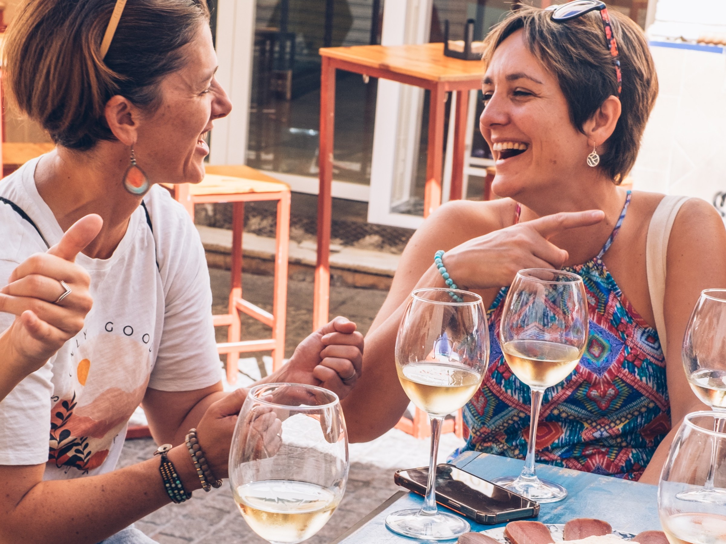 Guests talking at the Malaga Food Lover Morning Tour