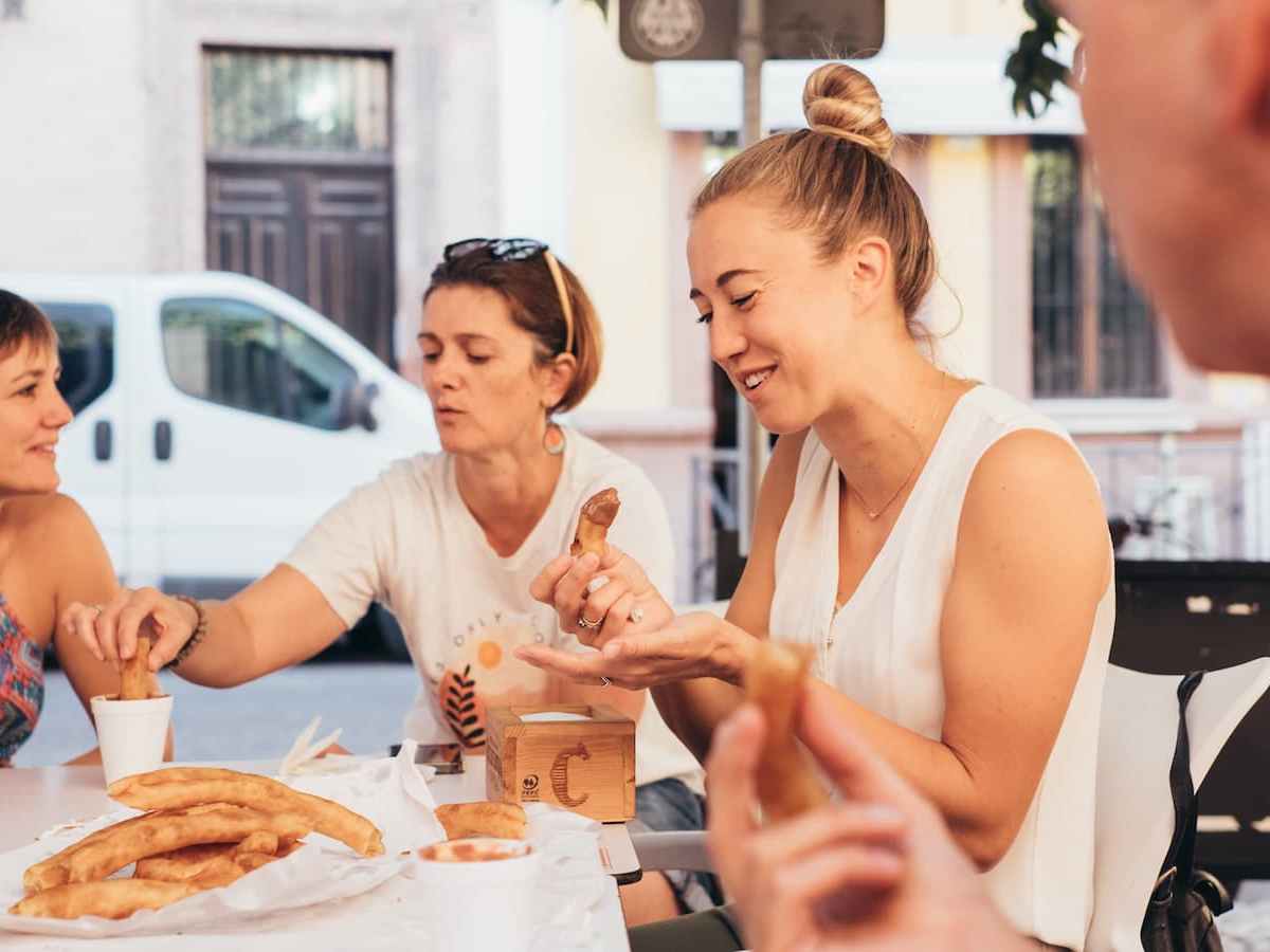 Churros tasting at the Malaga Morning Food Tour