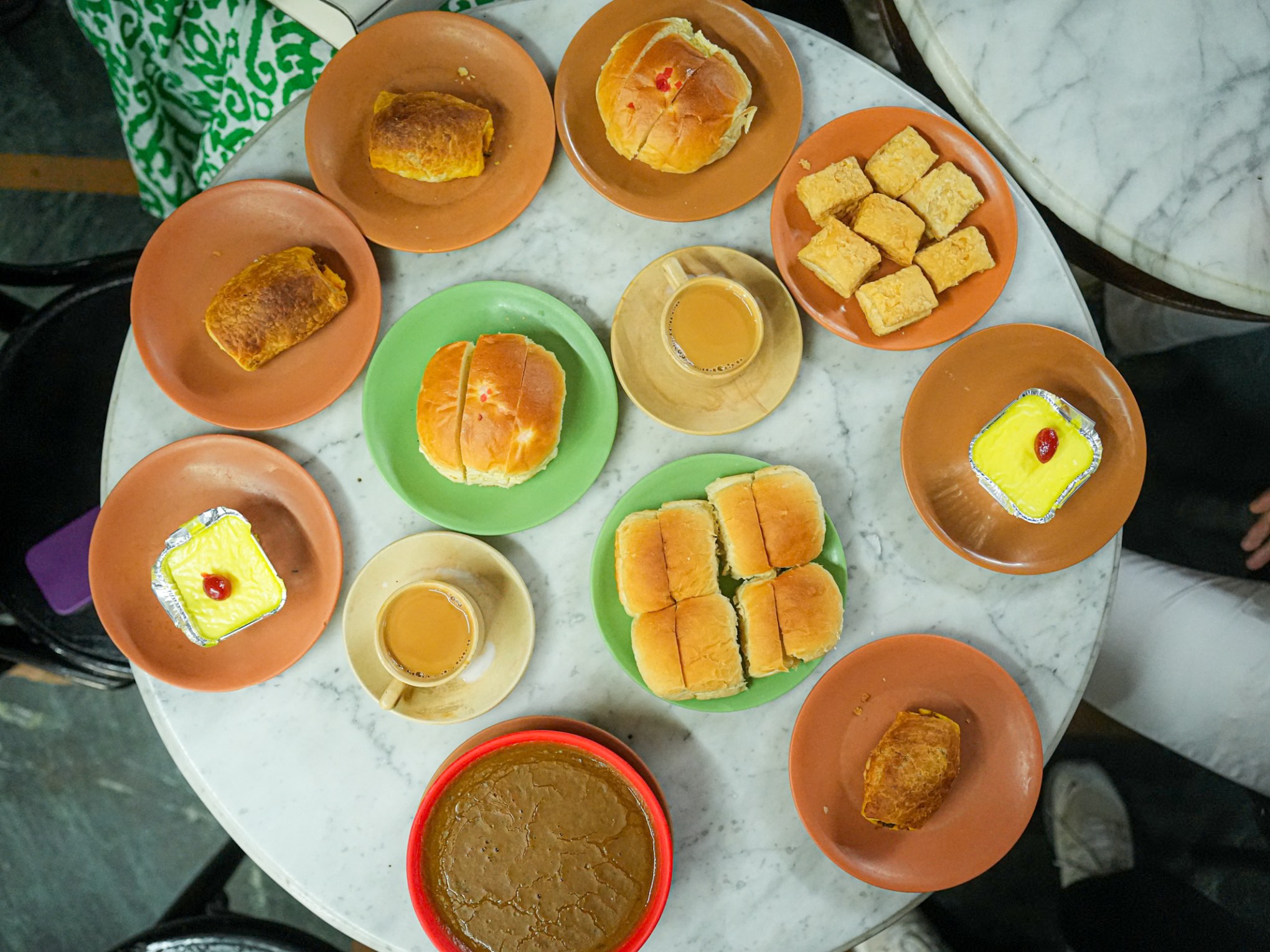 a tray of food on a table