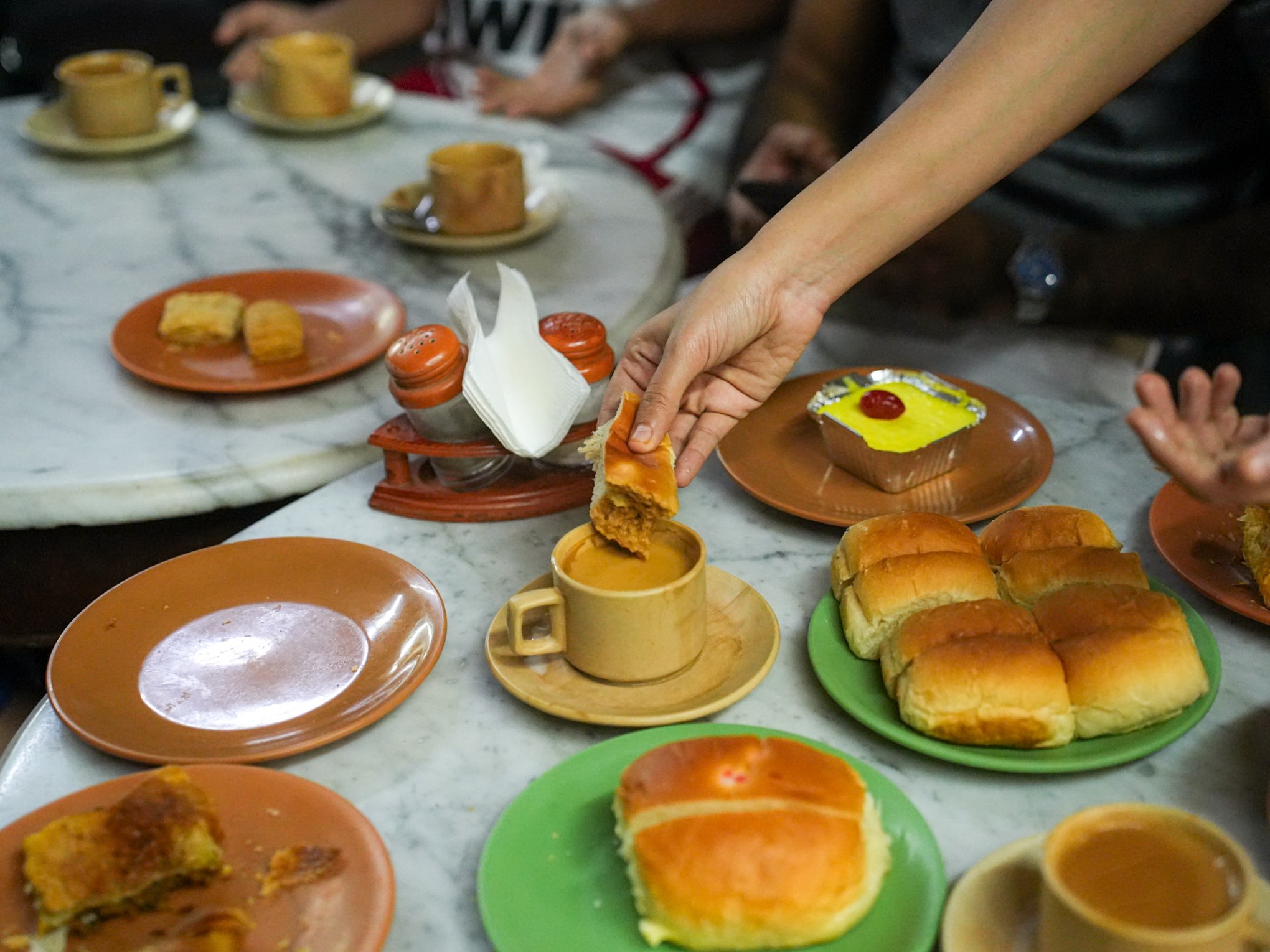 a plate of food on a table