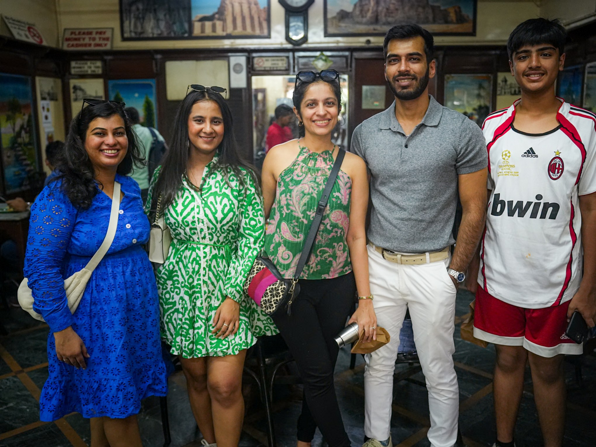 a group of people posing for a photo